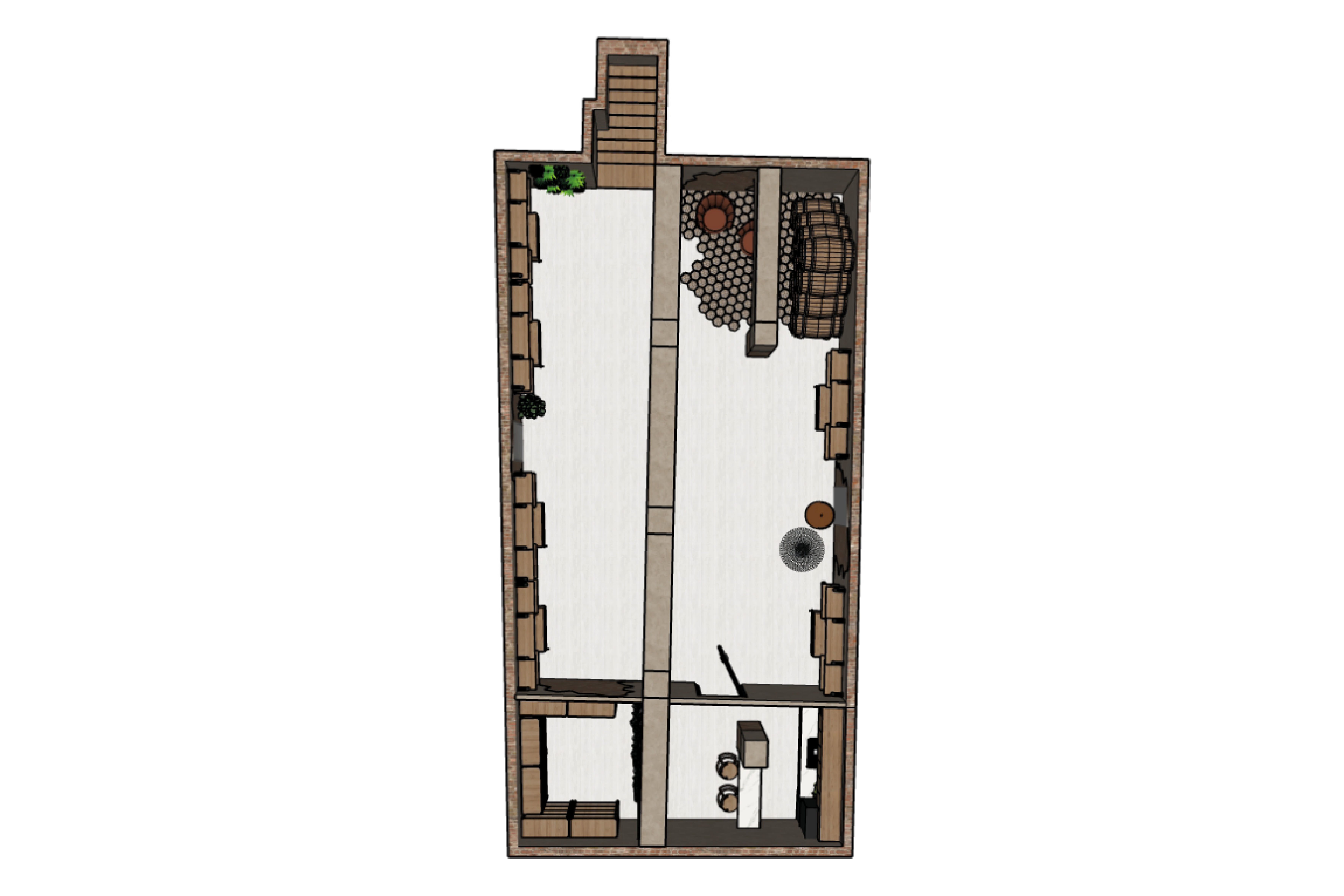 Kelder plattegrond